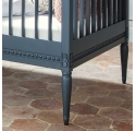 Lit bébé évolutif Gustavienne avec matelas - Vert profond