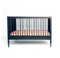 Lit bébé évolutif Gustavienne avec matelas - Vert profond
