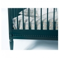 Lit bébé évolutif Gustavienne avec matelas - Vert profond