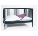 Lit bébé évolutif Gustavienne avec matelas - Vert profond