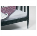 Lit bébé évolutif Gustavienne avec matelas - Vert profond