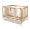 Lit bébé évolutif  avec matelas - Bouleau Naturel