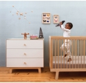Merlin 3-drawer chest of drawers - Birch