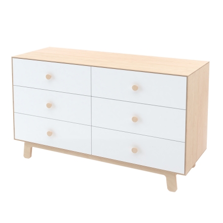 Commode Merlin Sparrow 6 tiroirs Bouleau