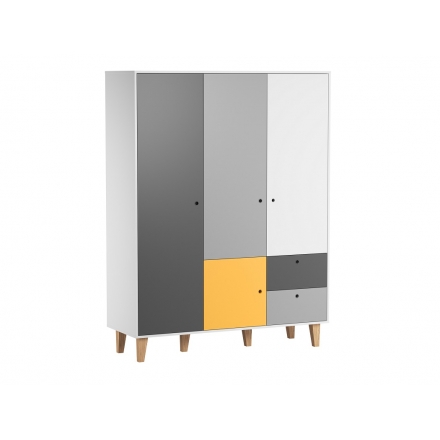 3-DOOR WARDROBE Concept - Grey
