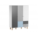 3-DOOR WARDROBE Concept - Grey
