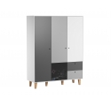 3-DOOR WARDROBE Concept - Grey
