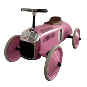 Voiture de course porteur de luxe en métal rose