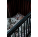 Lit bébé évolutif Gustavienne avec matelas - Vert profond