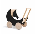 Landau de poupée en ardoise noire Toy Pram