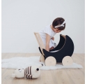 Landau de poupée en ardoise noire Toy Pram