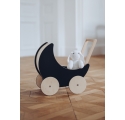 Landau de poupée en ardoise noire Toy Pram