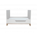 Nami Cedar and Rattan Weave Baby Bed 60x120cm White