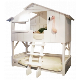Treehouse Bunk bed 90 x 190 cm by MATHY BY BOLS - White
