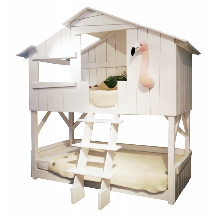 Treehouse Bunk bed 90 x 190 cm by MATHY BY BOLS - White