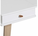 Ensemble Bureau Wood 72 cm et Chaise Wood Blanc