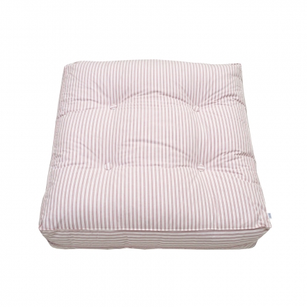 FLOOR CUSHION SEASIDE, ROSE STRIPED