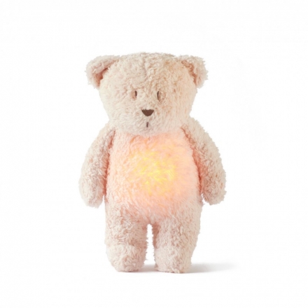 MOONIE - Ourson magique veilleuse musicale Rose blush
