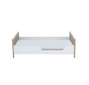 Océania Cedar and Rattan Weave Baby Bed 70x140cm White