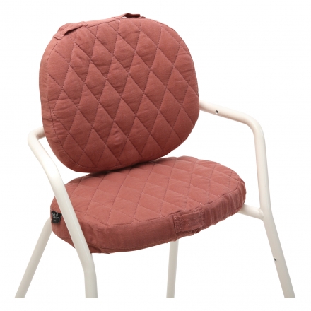 Coussins pour chaise haute TIBU - Bois de rose