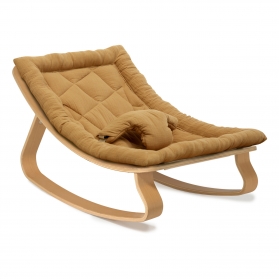 Transat bébé LEVO Hêtre - Coussin Camel