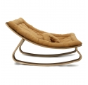 Baby Rocker LEVO In Walnut - Camel Cushion