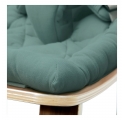 Transat bébé LEVO Noyer - Coussin Gris orage