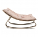 Transat bébé LEVO Noyer - Coussin Nude Pink