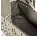 Retro Rattan Doll Pram - Grey