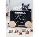 TOY CHEST ON WHEELS by Ooh Noo - Blackboard