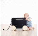 TOY CHEST ON WHEELS by Ooh Noo - Blackboard