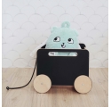 TOY CHEST ON WHEELS by Ooh Noo - Blackboard