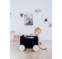 TOY CHEST ON WHEELS by Ooh Noo - Blackboard