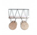 Doll's cradle in metal and wood Dolly Cot