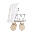 Doll's cradle in metal and wood Dolly Cot