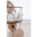 Doll's cradle in metal and wood Dolly Cot