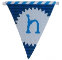 Blue Stripes ~Guirlande Happy Birthday~