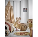 Set of 2 Milus storage baskets in woven rattan