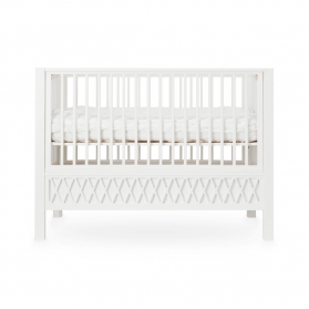 Lit bébé évolutif Harlequin Blanc - 60 x 120 cm