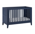 Lit bébé Milenne évolutif  70 x 140 cm - Indigo