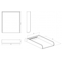 Dresser et Changing Tray GUSTAVIENNE - Milky white