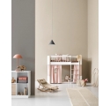 Rideau Cabane pour Lit mezzanine mi-haut WOOD Mini + - Rose
