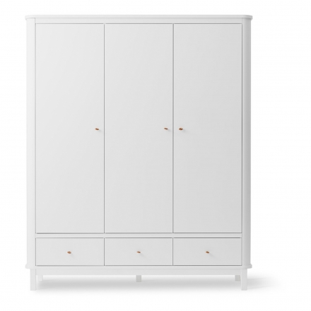 Armoire  3 portes WOOD - Blanc
