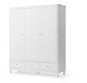 Armoire  3 portes WOOD - Blanc