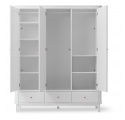 Armoire  3 portes WOOD - Blanc