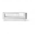 Lit junior WOOD Mini + - Blanc - 68x162 cm