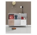 WOOD storage box White/Oak - Set of 3 pieces