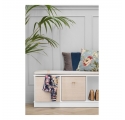 WOOD storage box White/Oak - Set of 3 pieces