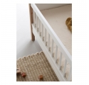 Lit junior WOOD Mini + - Blanc/chêne - 68x162 cm