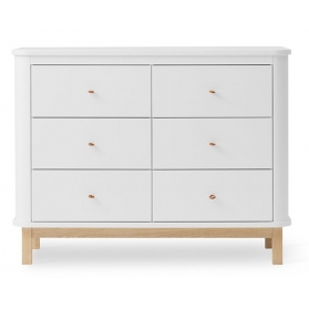 WOOD 6-drawer chest - Natural Oak